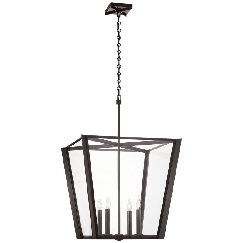Palais 4 - Light Chandelier, 37" H x 25" W x 25" D, Bronze