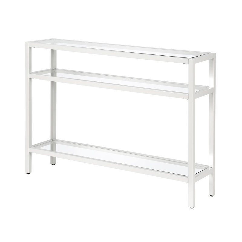 Console Gibbs, H 30 po x l 42 po x P 10 po, Blanc