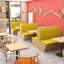 Banc rembourré en similicuir Simple Cafe-101656179