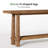 63" Farmhouse Solid Wood Console Table, Natural Brown Entryway Table with Open Shelf, Sofa Table & Behind Couch Table for Living Room & Hallway