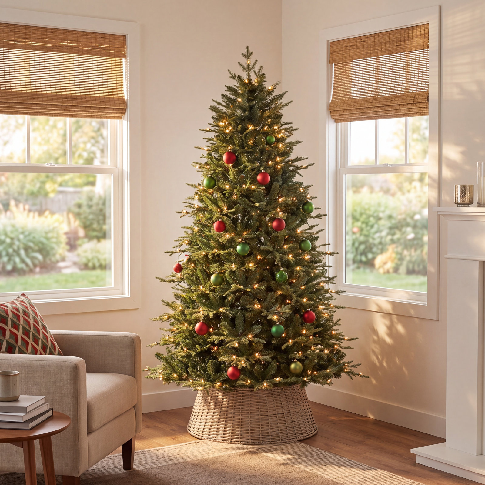 Gretell 78' Lighted Artificial Spruce Christmas Tree