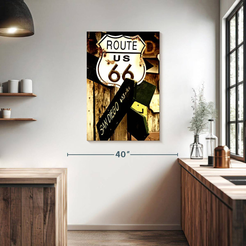 Mehar Route 66 Sign, 39" H x 26" W