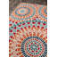 Tapis intérieur / extérieur à motif géométrique orange / rouge / gris Tram-1643191534