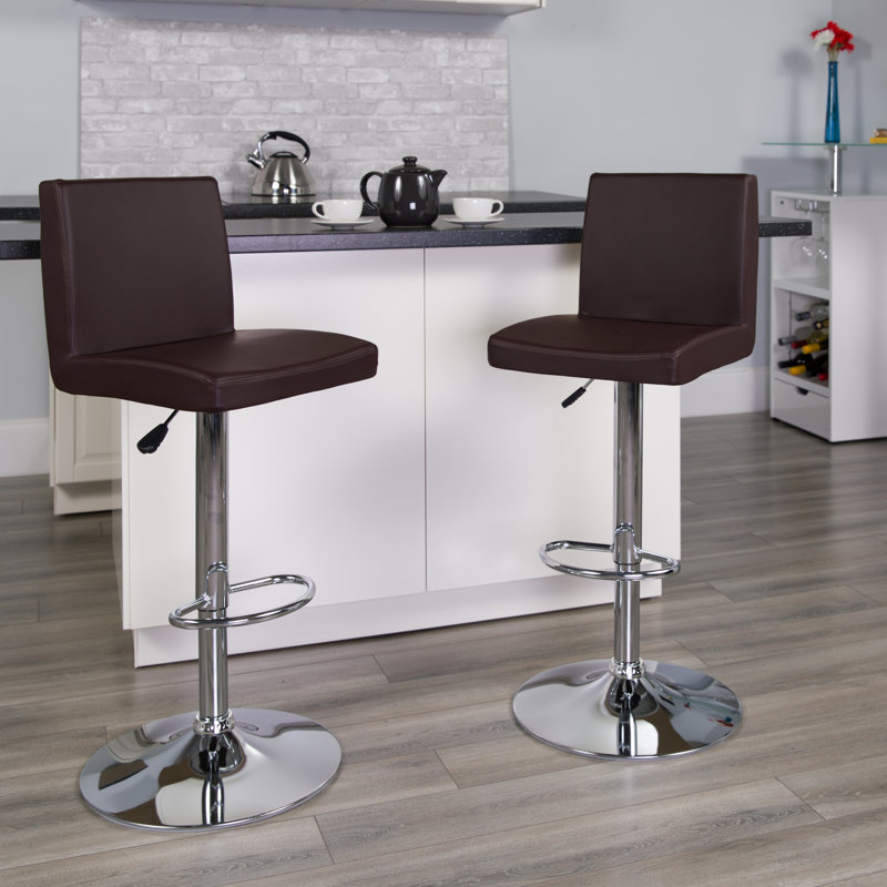 Tabouret de bar à hauteur réglable Nobles, Brun