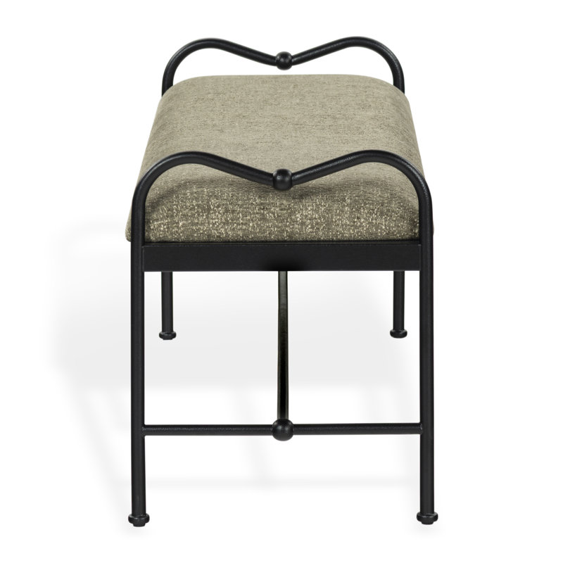 Banc en métal Floravanti, Vert olive