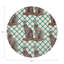 Regal Greyhound Vegan Leather Round Placemats-50817871
