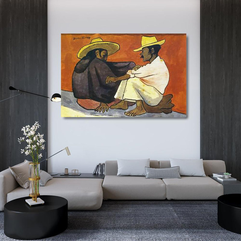 «Red Barrel Studio® Rivera, Diego», art sur toile tendu par Pareja Indigena, H 33 po x l 48 po
