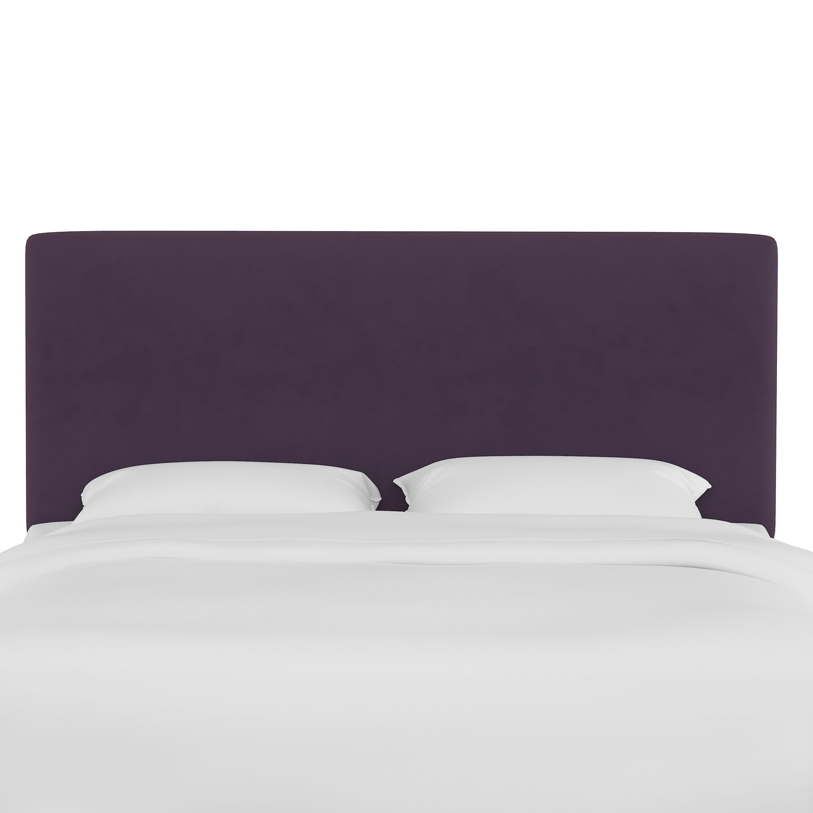 Eisley Upholstered Headboard, Full, Classic Aubergine Velvet