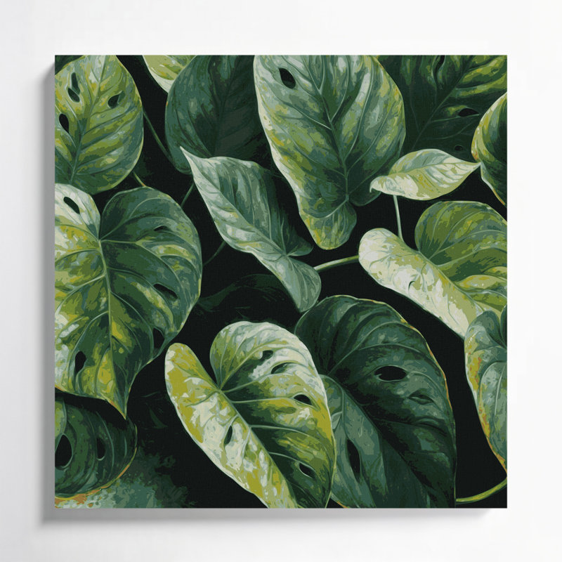Art mural sur toile Botanical Swiss Cheese