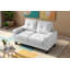 Causeuse modulaire Worthen en similicuir-473084029