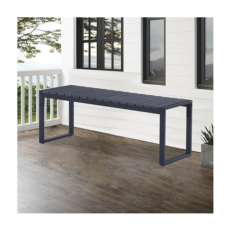 Iron Garden Bench, 45cm H x 120cm W x 40cm D
