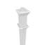 Lampadaire blanc en vinyle (poteau seulement)