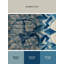 Tapis bleu moelleux moelleux à motif géométrique d'inspiration mondiale Evart-1484672019