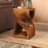 Lishe Solid Wood End Table