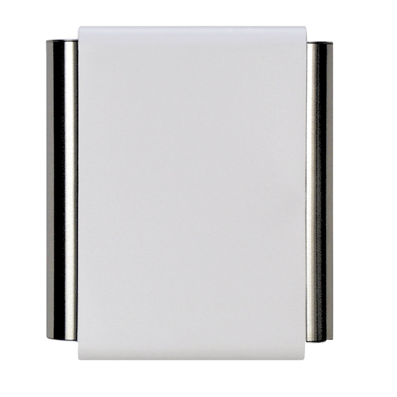 Designer Series Door Chime in Antique Pewter and Matte White