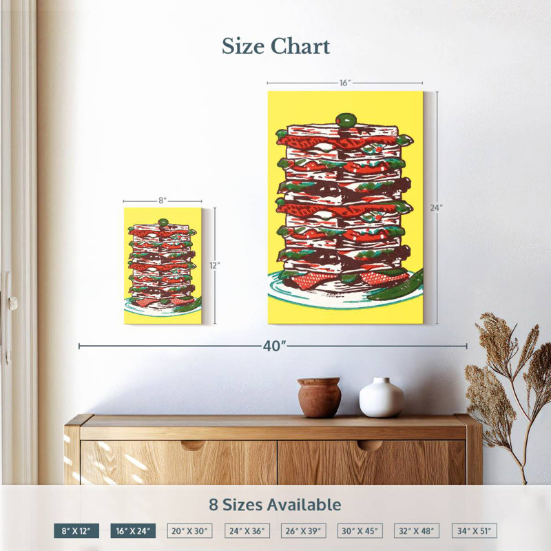 Yarlin Sandwich Tower, 12" H x 8" W