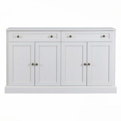 Wood Storage Cabinet with 2 Drawers