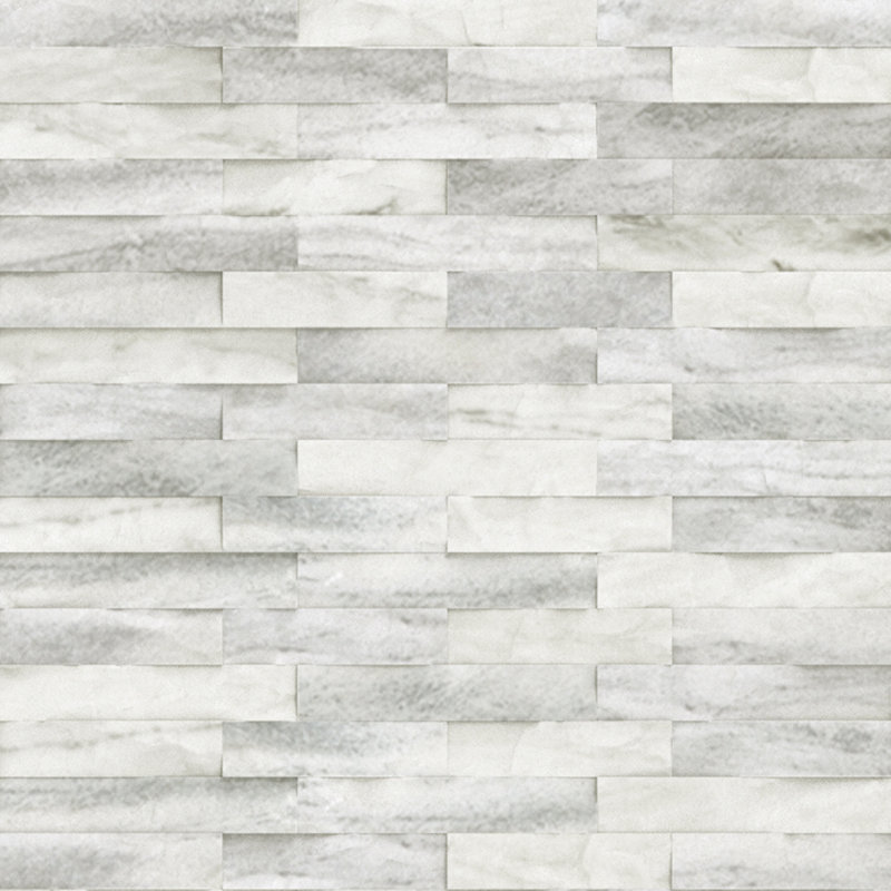 6" x 23.6" Natural Clay Quartizite Panel Flexible Stone Slate Wall Tile, Silver Gray