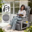 Outdoor Lounge Chair with Ottoman-850651091