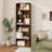 2PCS 70'' all 6-Tier Bookcase w/ 6 Open Shelves Anti-Toppling Kits Living Room-97230705