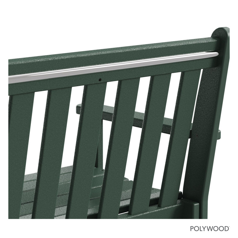 Banc d'extérieur traditionnel POLYWOOD, Vert