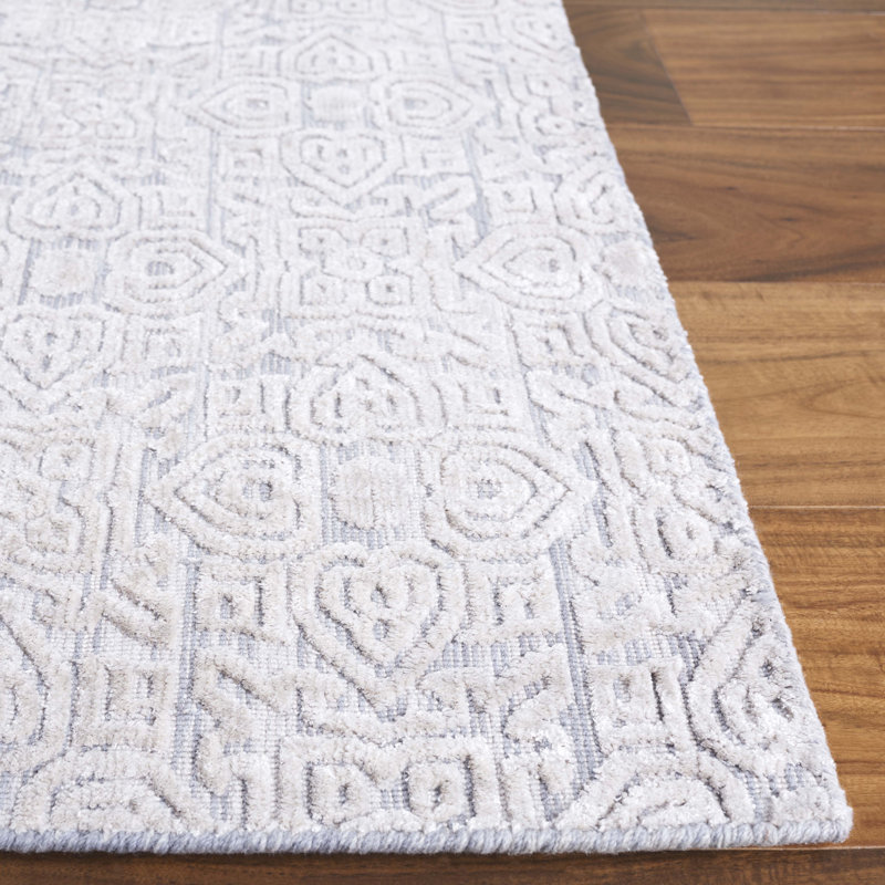 Mir641 Area Rug In Silver, Rectangle 6' x 9'