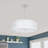 Flourtown Fabric Semi Flush Mount
