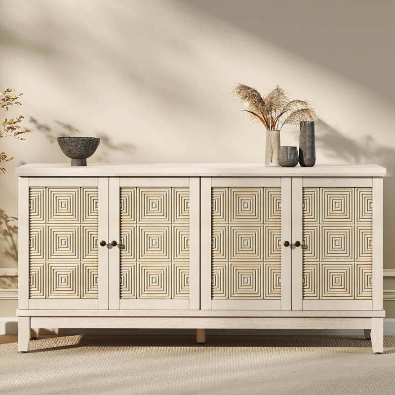 63" Wide Sideboard with Solid Wood Legs