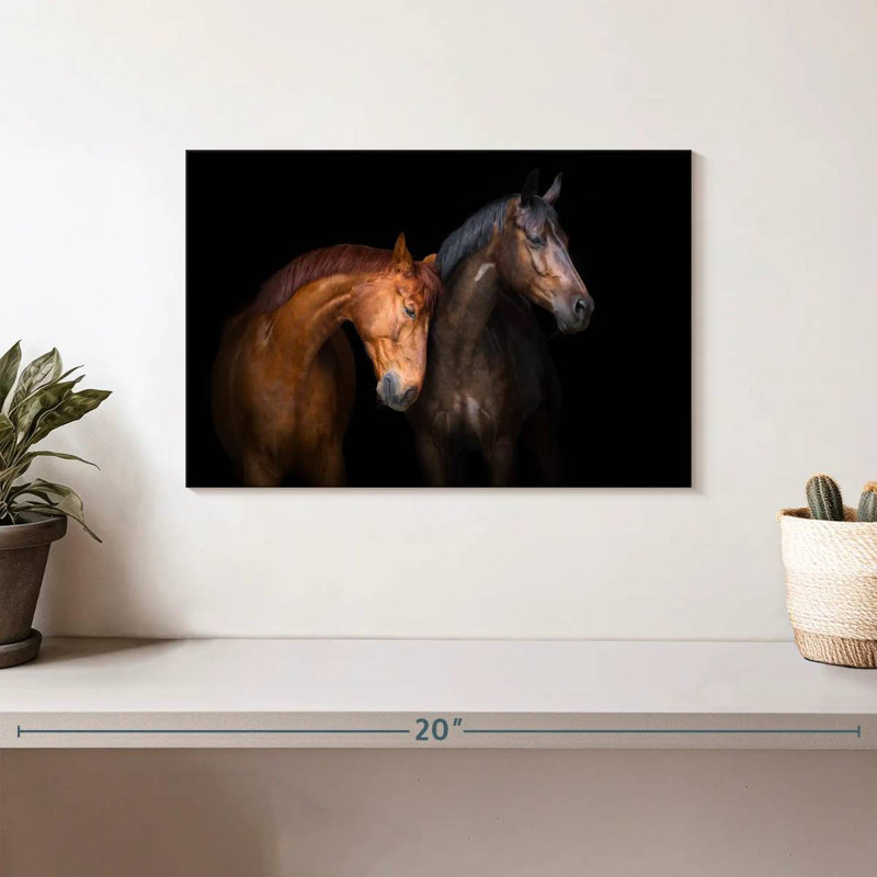 Brampt Horse Duo, 8" H x 12" W