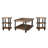 3 - Piece Solid Wood Solid Wood Top Living Room Table Set