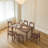 Solid wood dining table-101431619