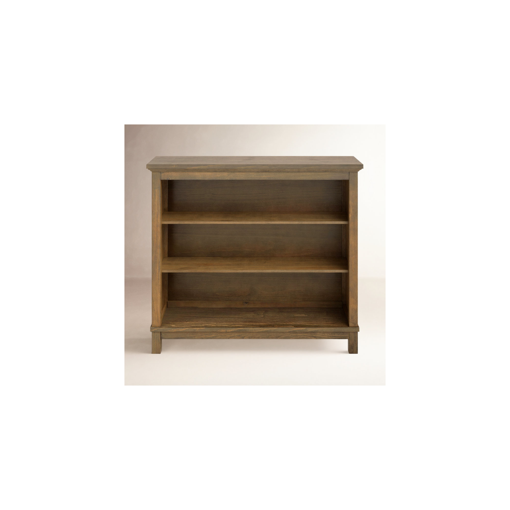 Aceline Wide Bookcase, Harvest Brown