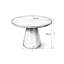 Table de salle à manger ronde, minimaliste et élégante pour le salon et la salle à manger-1139936174