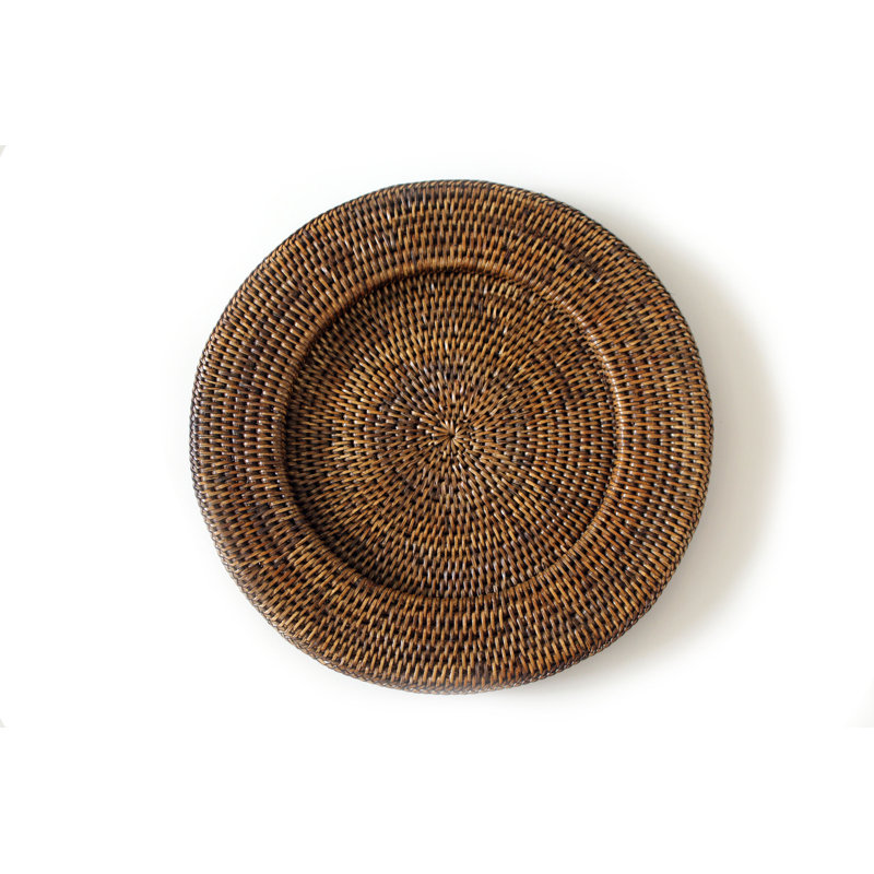 Plat de service rond, Brun antique