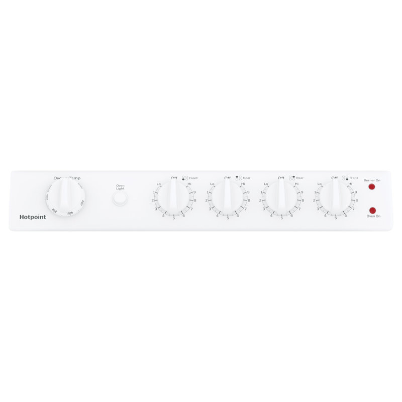 24" White Freestanding Electric Range with Coil Burners