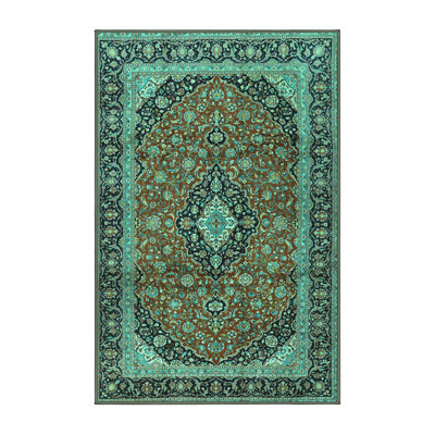 Tapis brun / vert