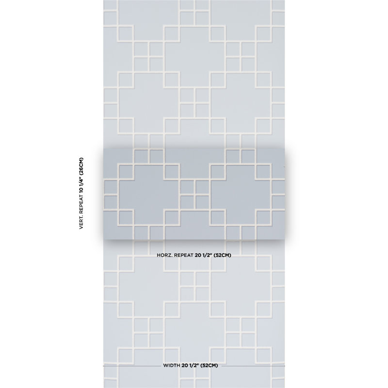 Georgette Trellis Wallpaper, Blue