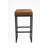 Black Bar Stool Leather