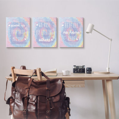 «Speak Up», citations inspirantes «Tie Dye»