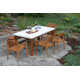 Fleur 68'' Rectangular 7 - Person Outdoor Dining Set