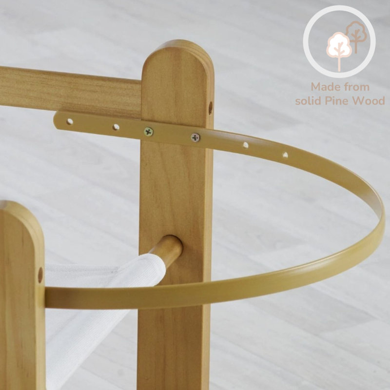 Chester Rocking Moses Basket Stand, Country Pine
