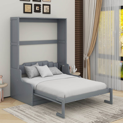 Grand lit escamotable avec coussin
