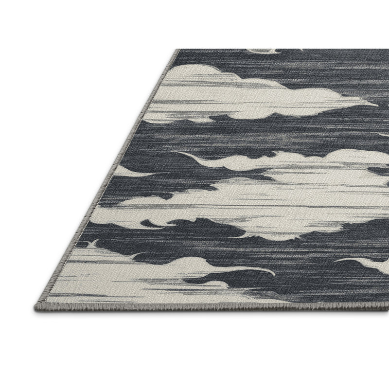  Tapis hawaïen lavable Storm Clouds, Tapis de couloir 2 pi x 5 pi