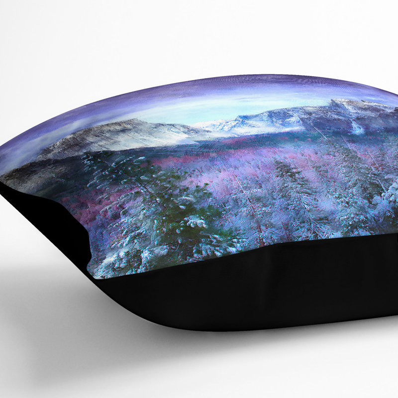 Yosemite National Park Tunnel Cushion with Filling, 55cm H x 55cm W x 20cm D, Black