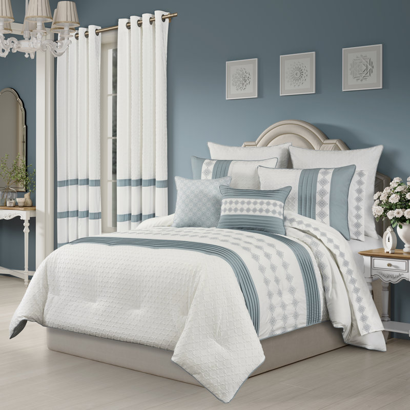 Taie décorative européenne Trilogy - bleu