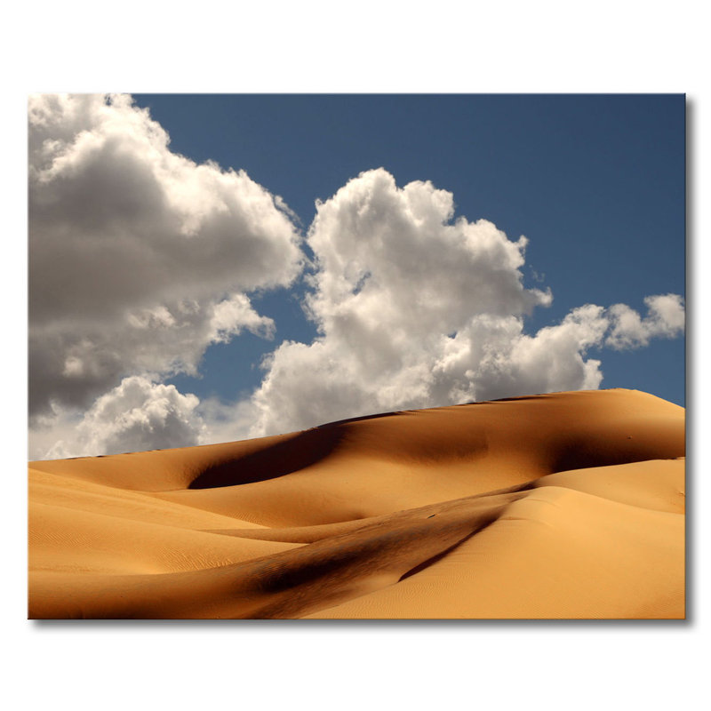Sand Dunes - Stretched On Wooden Frame Print on Canvas, 80cm H x 100cm W x 2cm D