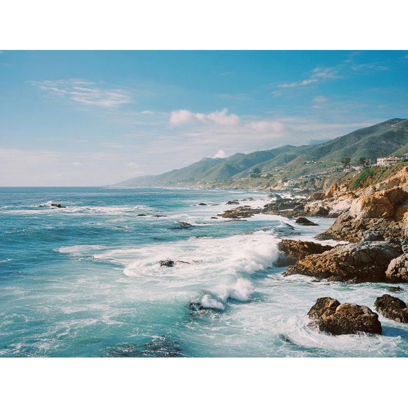 «Coastal Hills Panorama», art mural sur toile tendue, H 16 po x l 24 po