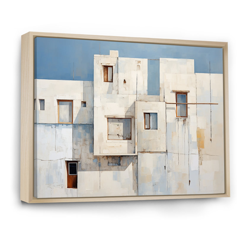Doux couleur cubique Beach House I - plage et océan, reproduction d'art sur toile, H 34 po x l 44 po x P 1,5 po