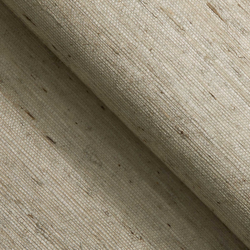 Arrowroot Weave Authentic Grasscloth Wallpaper, Tan