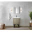 Meuble-lavabo de salle de bain 24 po X P 20 po P, comptoir en marbre de culture, ensemble de robinet et robinet de 18 po Miroir-1429528520